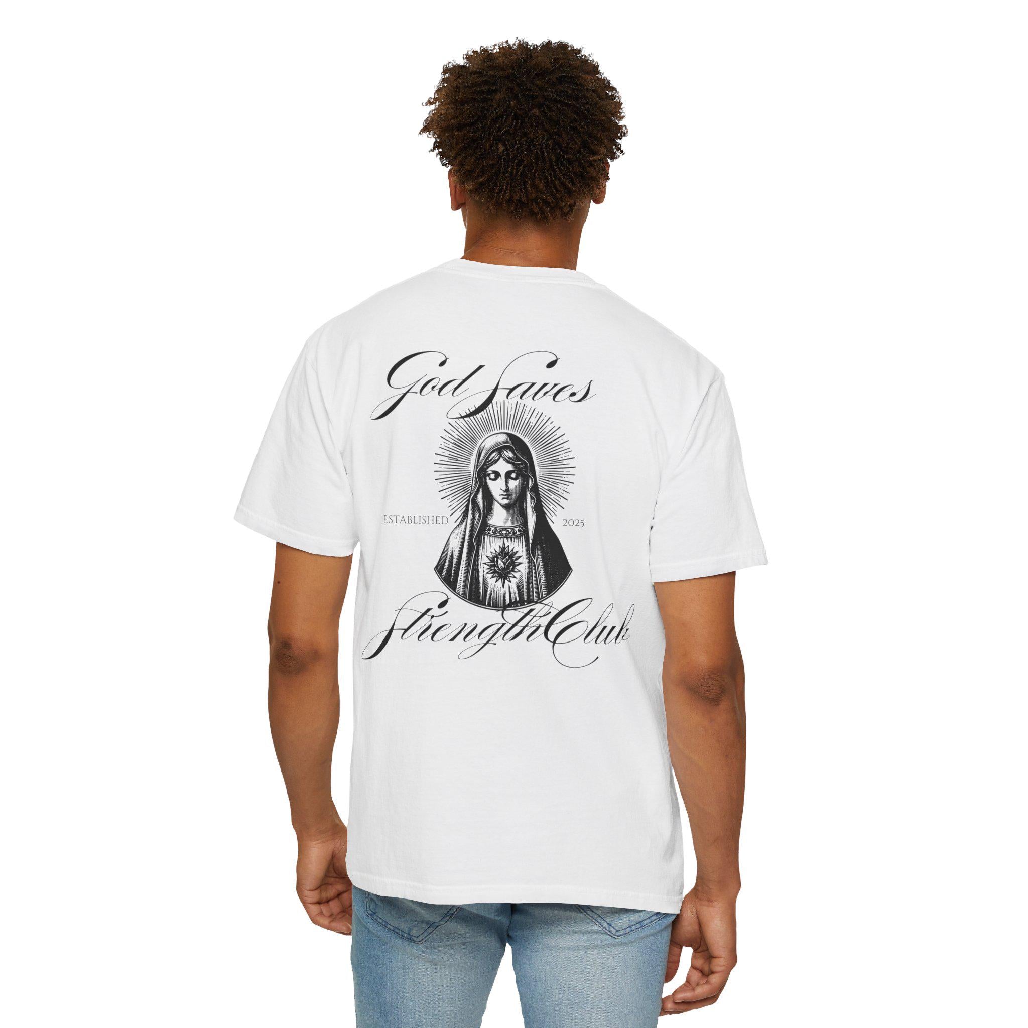 God Saves Lift Club Oversized Heavyweight Tee | Premium Gym & Streetwear Shirt