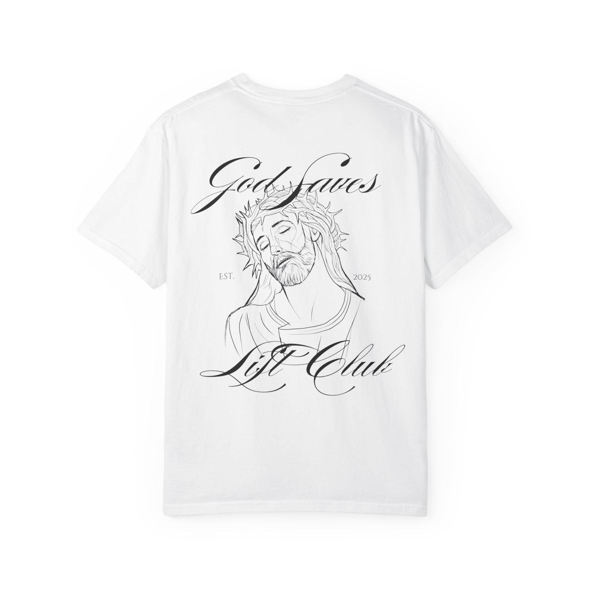 God Saves Lift Club Oversized Heavyweight Tee | Premium Gym & Streetwear Shirt