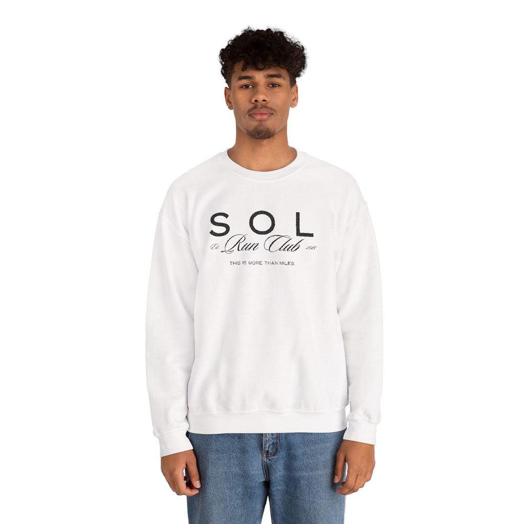 Embroidered SOL Run Club Crewneck Sweatshirt