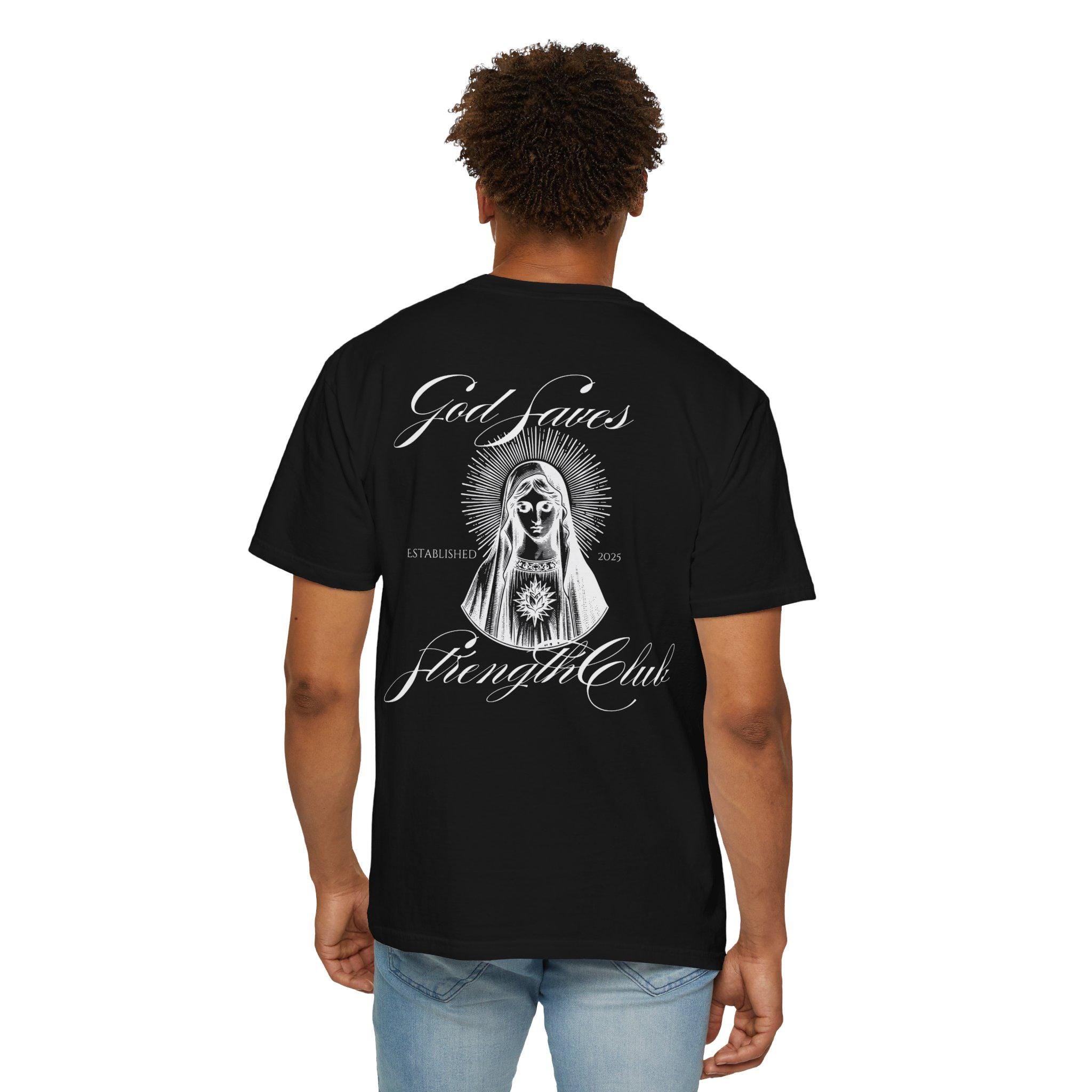 God Saves Lift Club Oversized Heavyweight Tee | Premium Gym & Streetwear Shirt