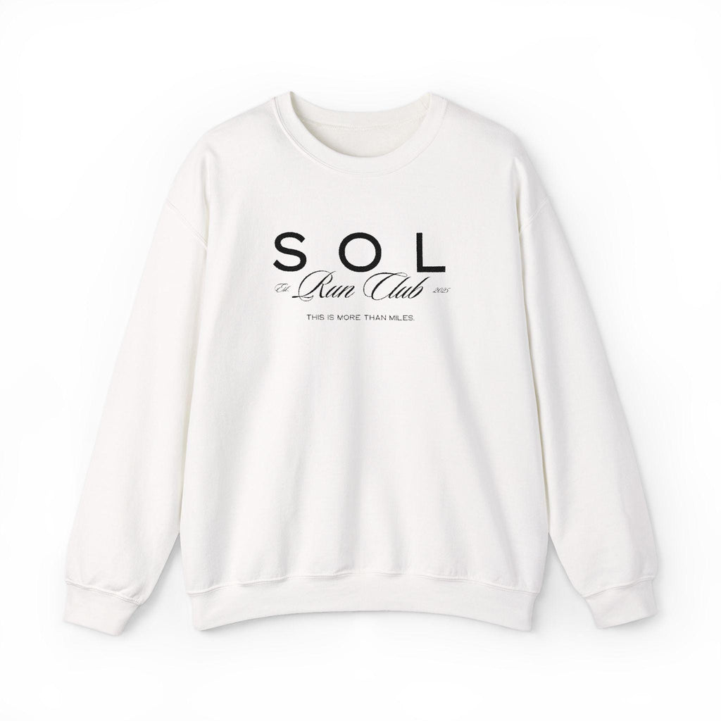 Embroidered SOL Run Club Crewneck Sweatshirt
