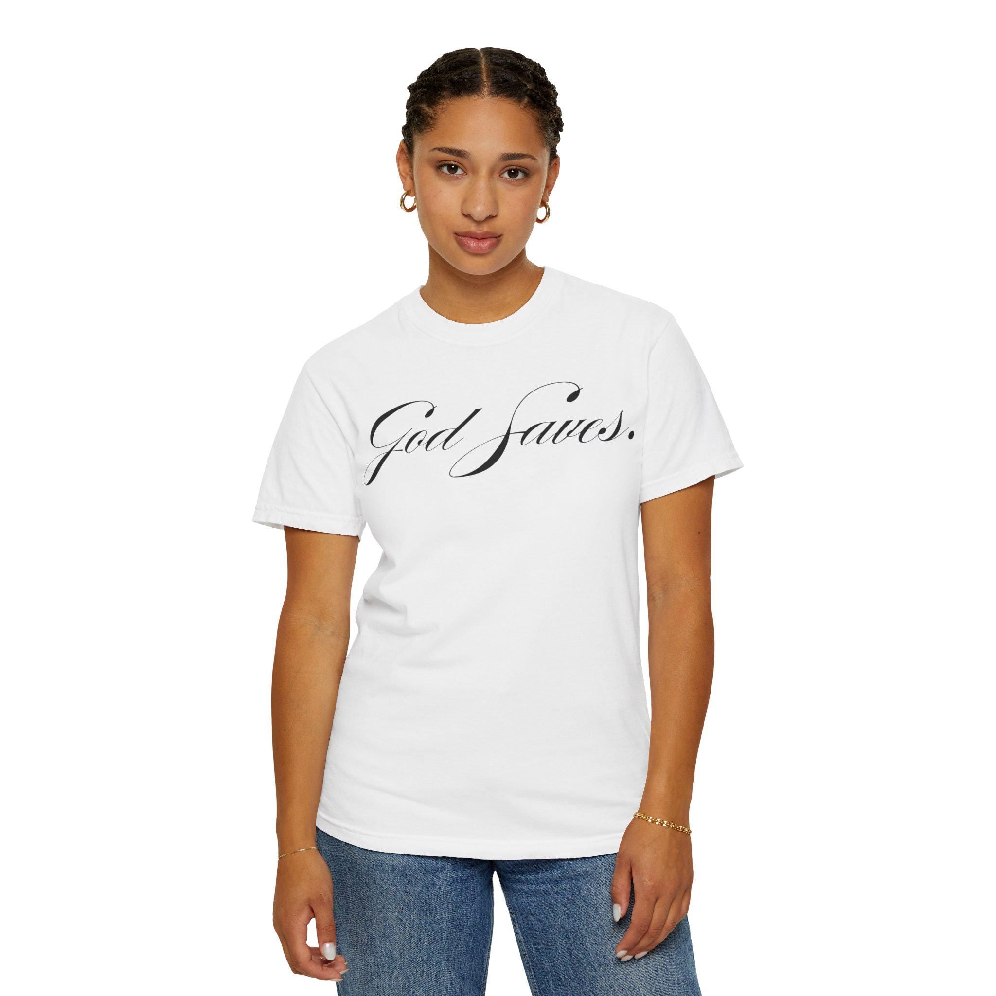 God Saves Lift Club Oversized Heavyweight Tee | Premium Gym & Streetwear Shirt