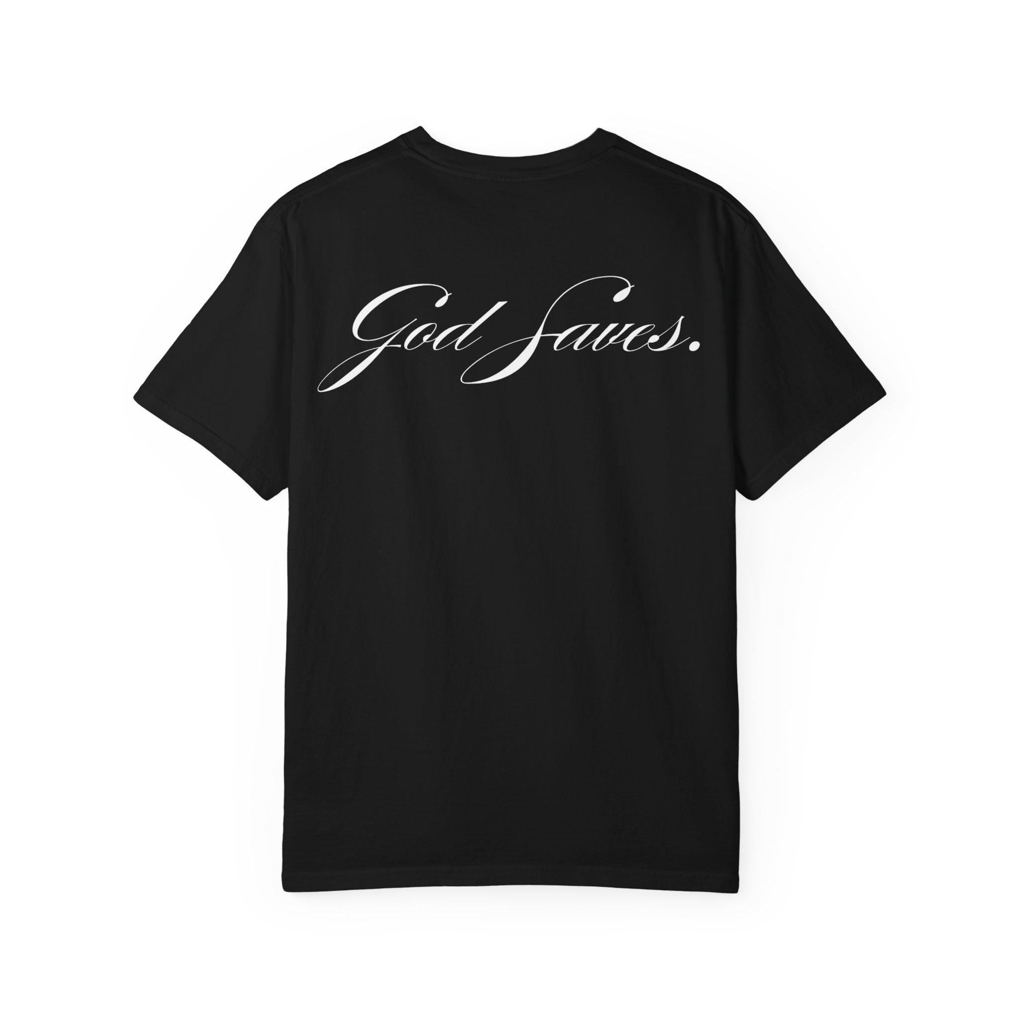 God Saves Lift Club Oversized Heavyweight Tee | Premium Gym & Streetwear Shirt