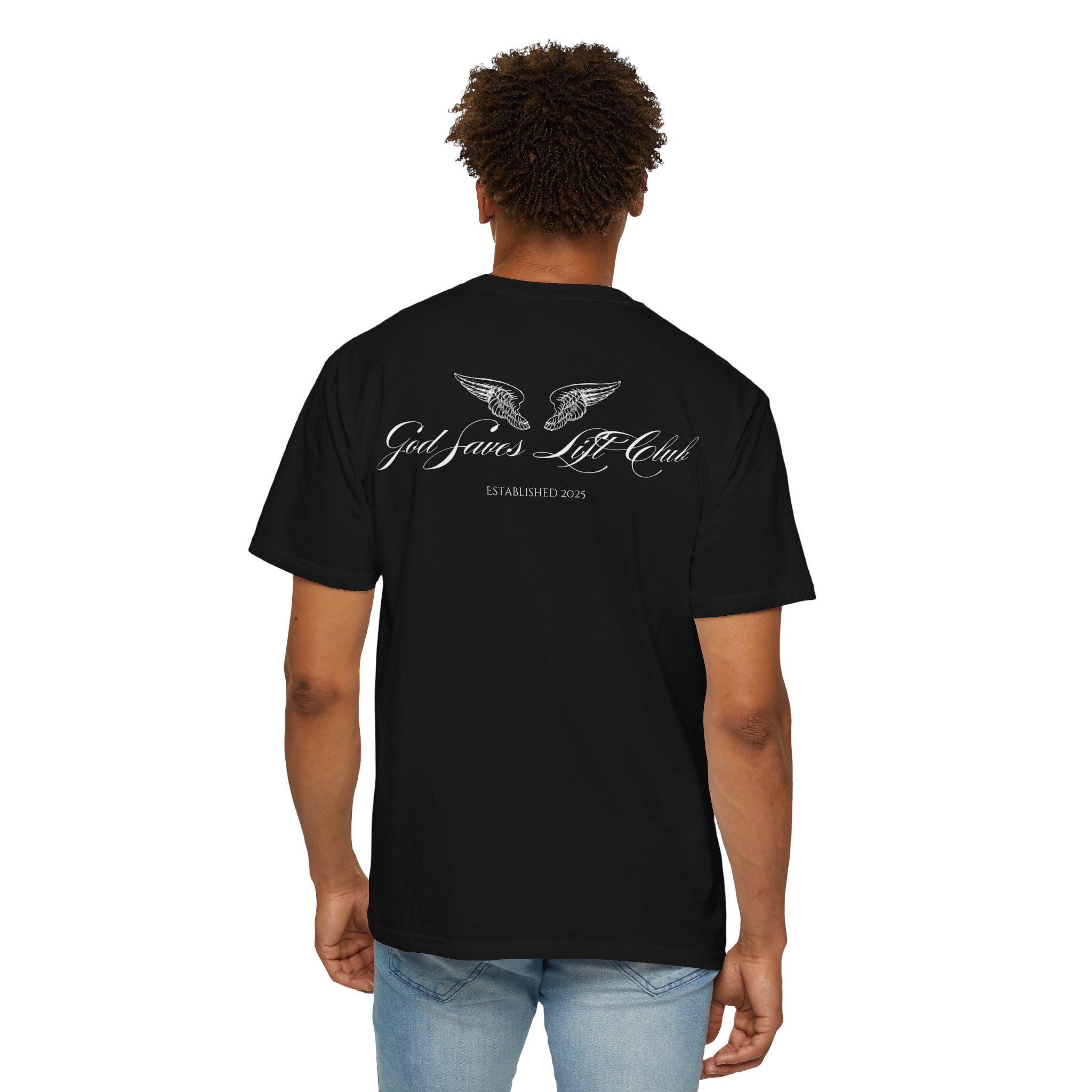 God Saves Lift Club Oversized Heavyweight Tee | Premium Gym & Streetwear Shirt