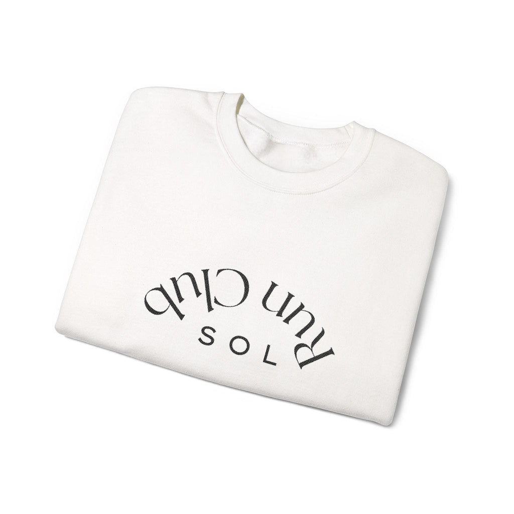 Embroidered SOL Run Club sweatshirt