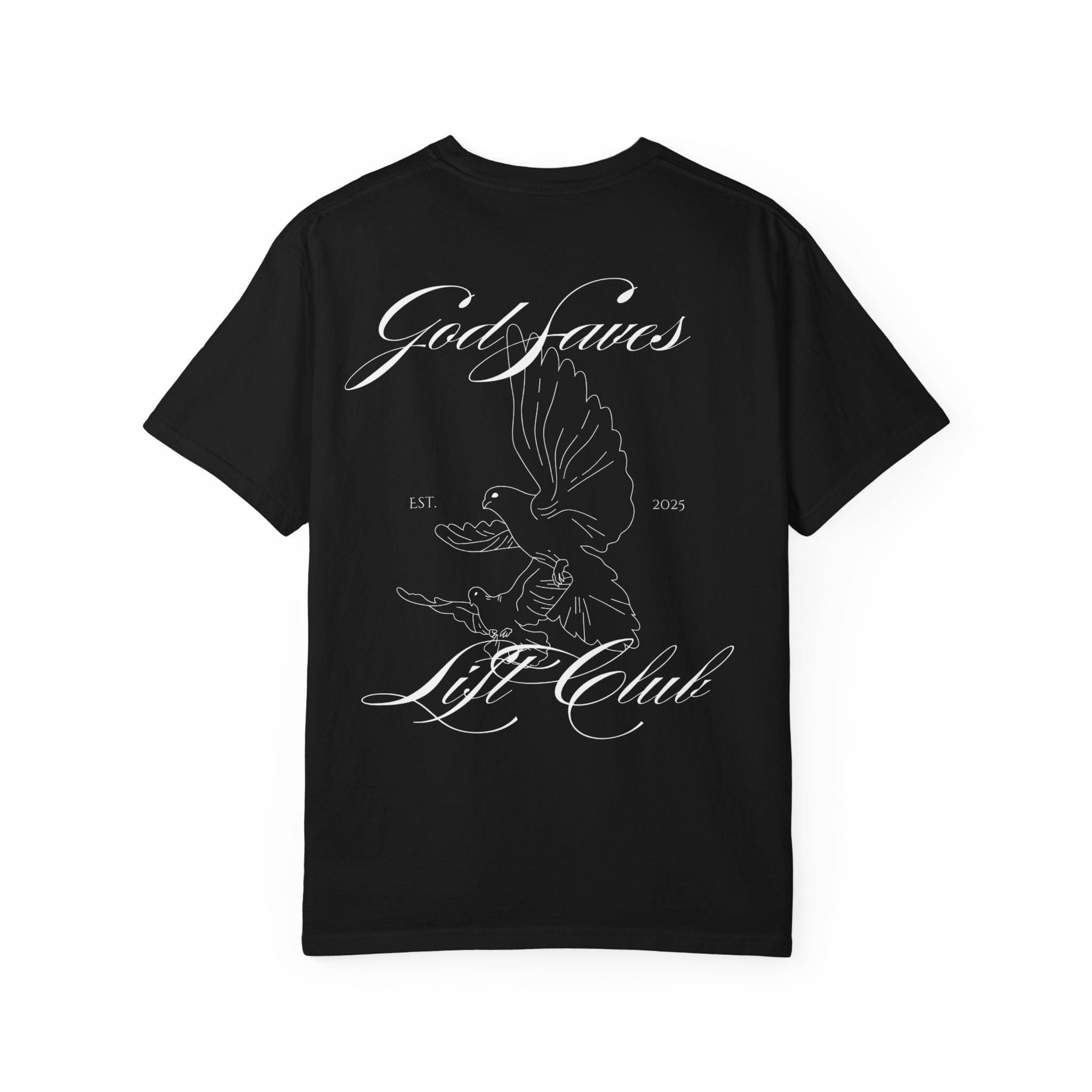 God Saves Lift Club Oversized Heavyweight Tee | Premium Gym & Streetwear Shirt